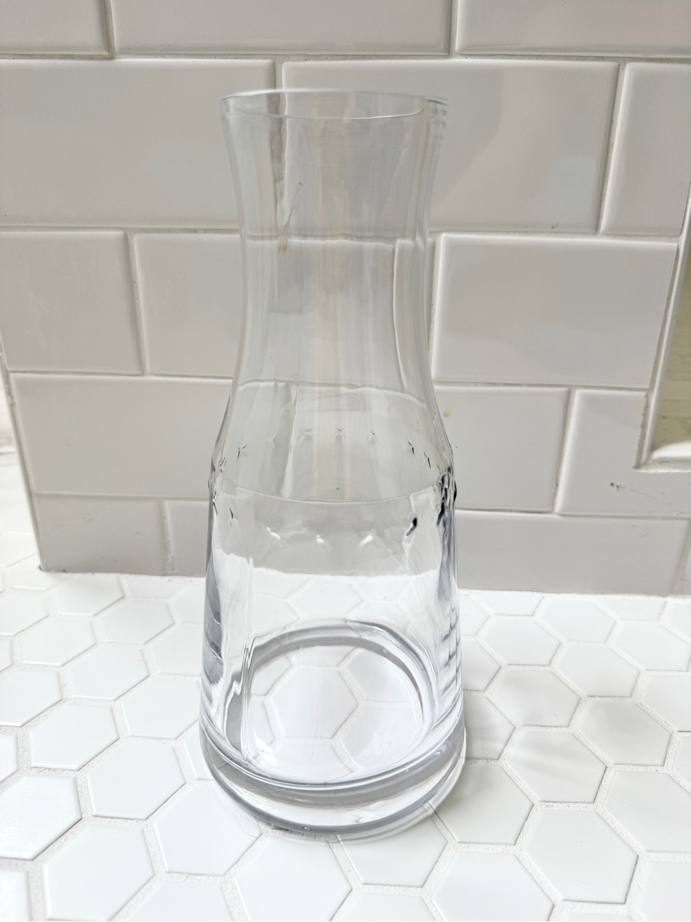 Hearth & Hand Magnolia Glass Carafe Vase Clear Minimalist Pitcher